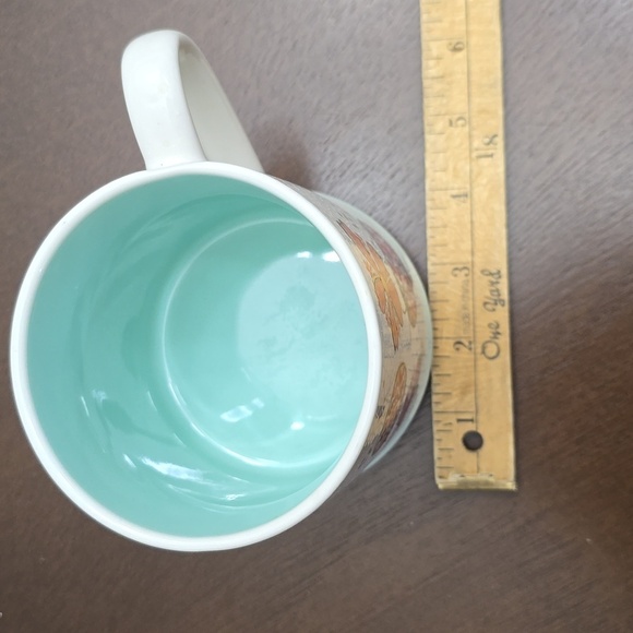 SEEDS & SUNSHINE Floral Ceramic Mug with Pink and Red Accents - Picture 4 of 4